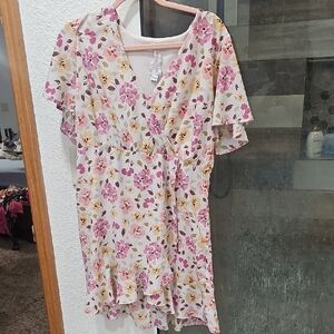 Floral V-Neck Dress